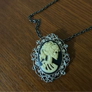 Victorian style skeleton necklace